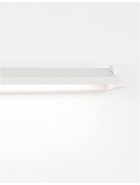 Nova Luce Nástěnné LED svítidlo LINE bílá hliník a akryl 12W 3000K