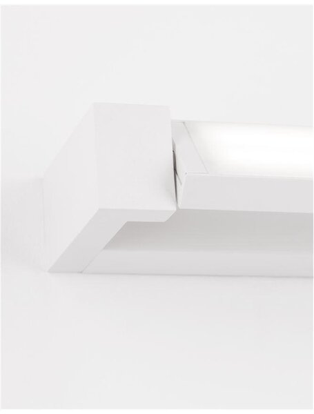 Nova Luce Nástěnné LED svítidlo LINE bílá hliník a akryl 12W 3000K