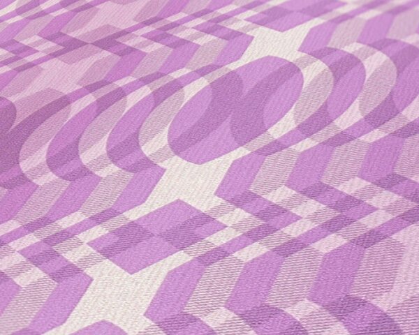 A.S. Création | Vliesová tapeta na zeď Retro Chic 39534-3 | 0,53 x 8,5 m | fialová, bílá
