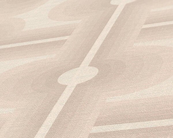 A.S. Création | Vliesová tapeta na zeď Retro Chic 39533-5 | 0,53 x 8,5 m | krémová, béžová
