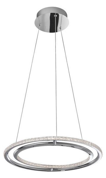Nova Luce Závěsné LED svítidlo LIVORNO chromovaný hliník a akryl nastavitelné 29W 3000K