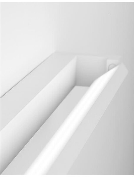 Nova Luce Nástěnné LED svítidlo LINE bílá hliník a akryl 20W 3000K