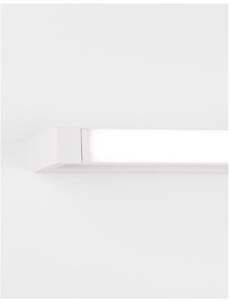 Nova Luce Nástěnné LED svítidlo LINE bílá hliník a akryl 20W 3000K