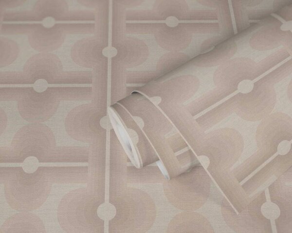 A.S. Création | Vliesová tapeta na zeď Retro Chic 39533-5 | 0,53 x 8,5 m | krémová, béžová