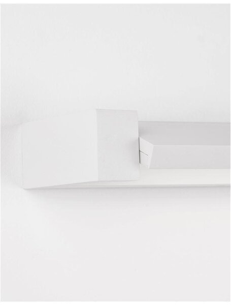 Nova Luce Nástěnné LED svítidlo LINE bílá hliník a akryl 20W 3000K