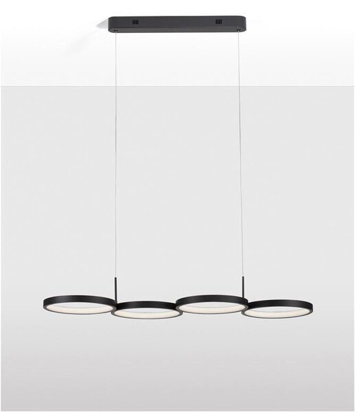 Nova Luce Závěsné LED svítidlo MAGNUS, 41W 3000K stmívatelné Barva: Černá