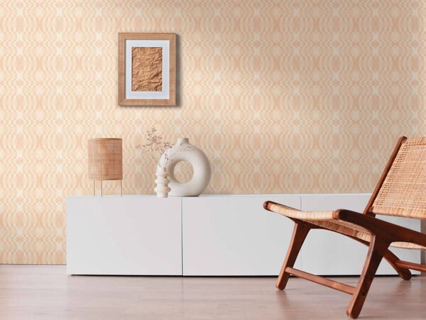 A.S. Création | Vliesová tapeta na zeď Retro Chic 39534-5 | 0,53 x 8,5 m | růžová, meruňková
