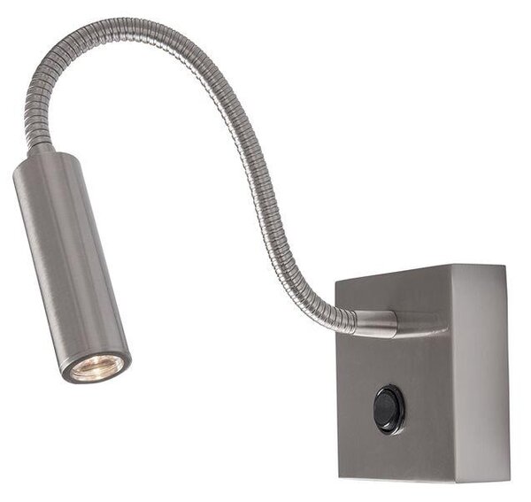 Nova Luce Bodové LED svítidlo MADISON, 3W 3200K vypínač na těle nastavitelné Barva: Nikl