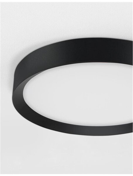 Nova Luce Stropní LED svítidlo LUTON, 47W 3000K Barva: Černá