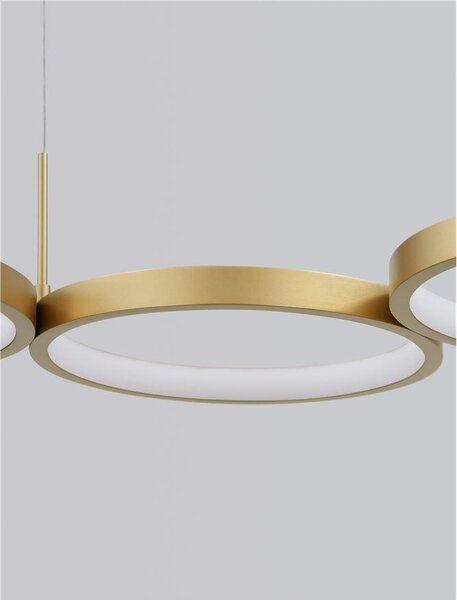 Nova Luce Závěsné LED svítidlo MAGNUS, 41W 3000K stmívatelné Barva: Černá