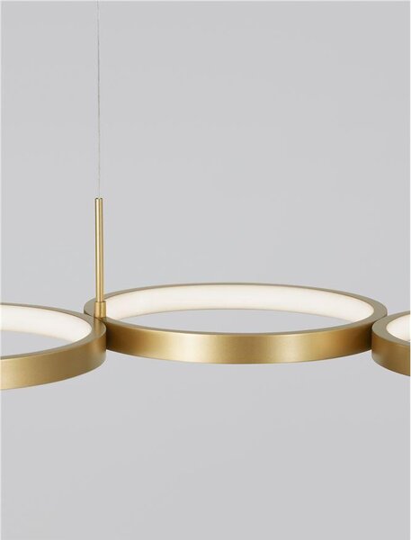 Nova Luce Závěsné LED svítidlo MAGNUS, 41W 3000K stmívatelné Barva: Černá
