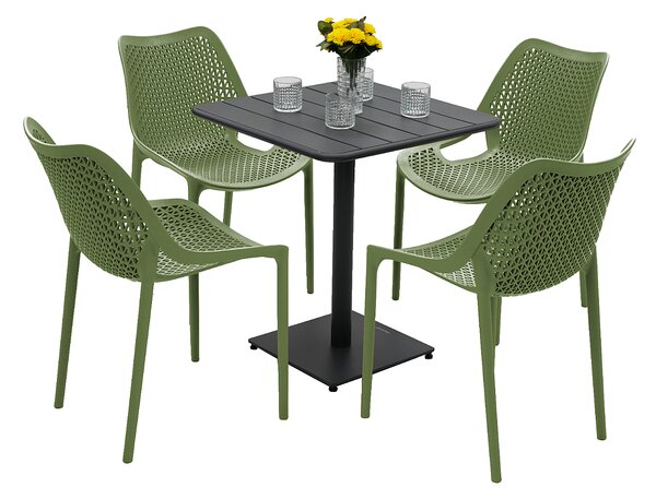 Zahradní sestava DUBLIN/RUBBY 1+4 (různé barvy) šedá
