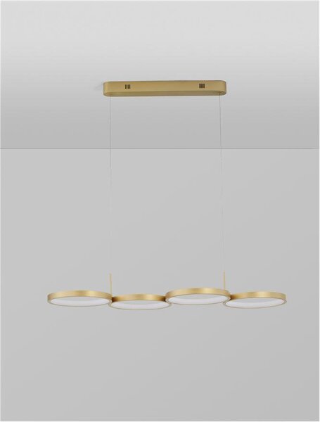 Nova Luce Závěsné LED svítidlo MAGNUS, 41W 3000K stmívatelné Barva: Černá