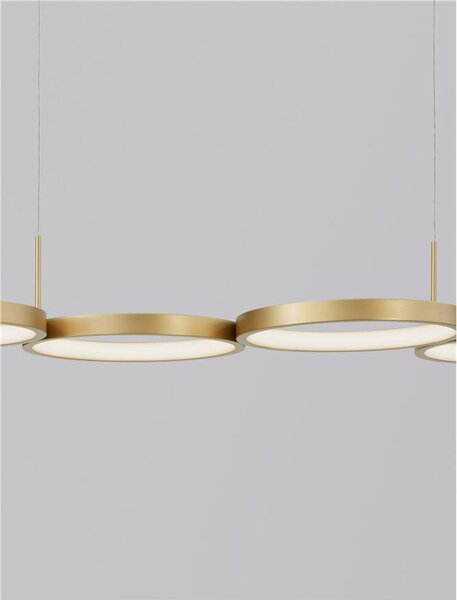 Nova Luce Závěsné LED svítidlo MAGNUS, 41W 3000K stmívatelné Barva: Černá
