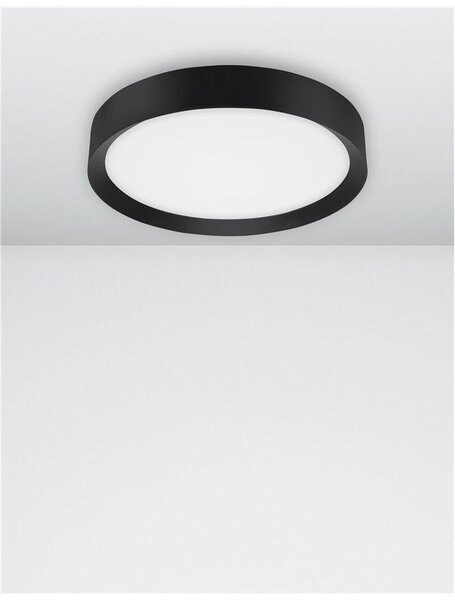 Nova Luce Stropní LED svítidlo LUTON, 47W 3000K Barva: Černá