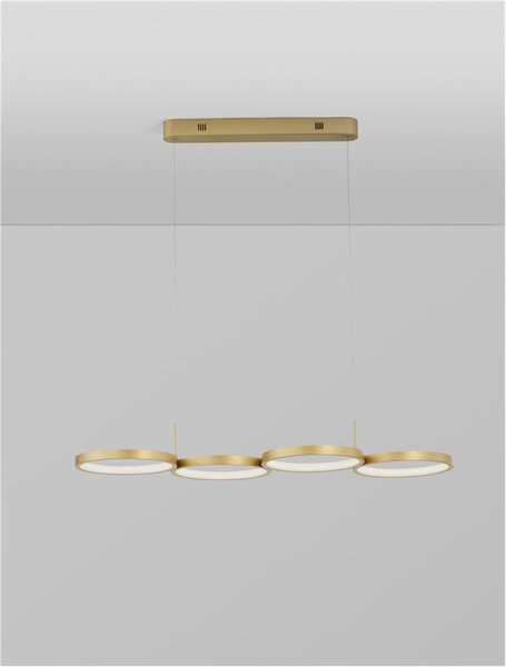 Nova Luce Závěsné LED svítidlo MAGNUS, 41W 3000K stmívatelné Barva: Černá