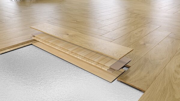 Dřevěná podlaha Barlinek Pure Classico - Dub Bianco Herringbone