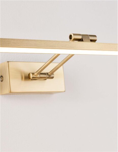 Nova Luce Nástěnné LED svítidlo nad obrazy MARNELL, 12W 3000K, 37,6cm Barva: Mosaz