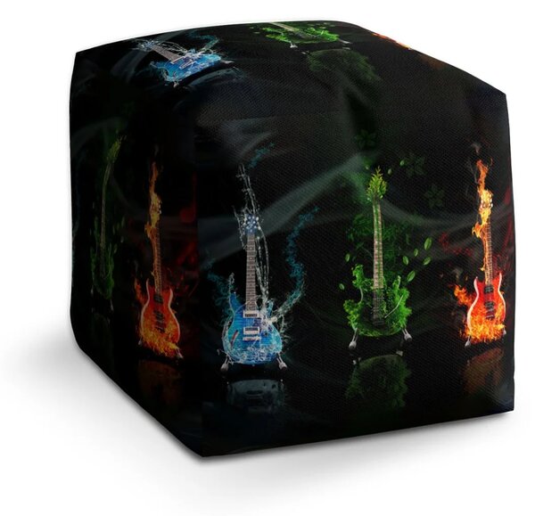 Sablio Taburet Cube Kytary - 40x40x40 cm