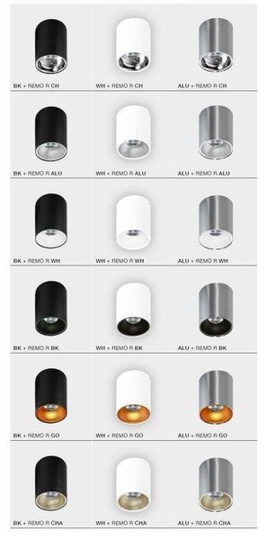 AZZ AZ0820 Stropní bodové přisazené svítidlo Azzardo Remo aluminium AZ0820 GU10 1x50W IP20 9,5cm kulaté hliníkové - AZZARDO