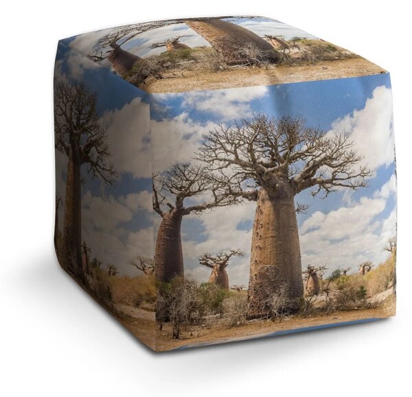 Sablio Taburet Cube Strom - 40x40x40 cm