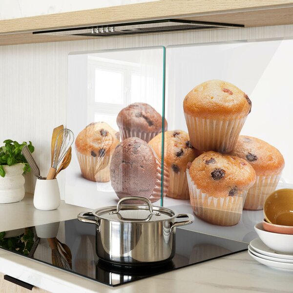 Skleněná deska do kuchyně Čokoládové a vanilkové muffiny ddk-nr-wm-00006961