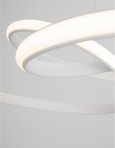 Nova Luce Závěsné LED svítidlo MENTON, 43W 3000K stmívatelné Barva: Bílá