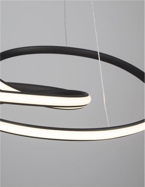 Nova Luce Závěsné LED svítidlo MENTON, 43W 3000K stmívatelné Barva: Bílá