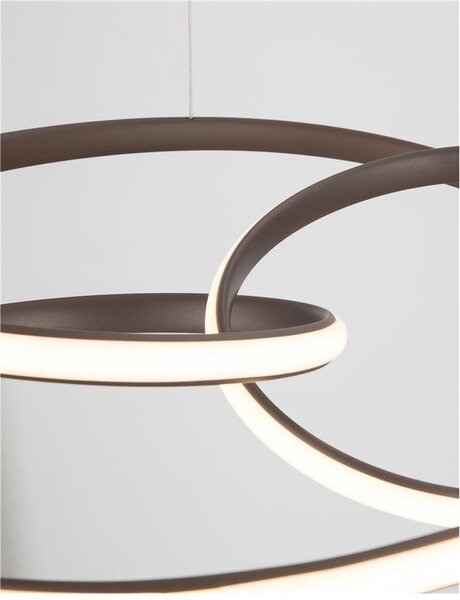 Nova Luce Závěsné LED svítidlo MENTON, 43W 3000K stmívatelné Barva: Bílá