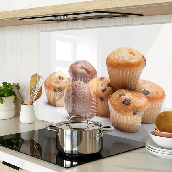 Skleněná deska do kuchyně Čokoládové a vanilkové muffiny ddk-nr-wm-00006961