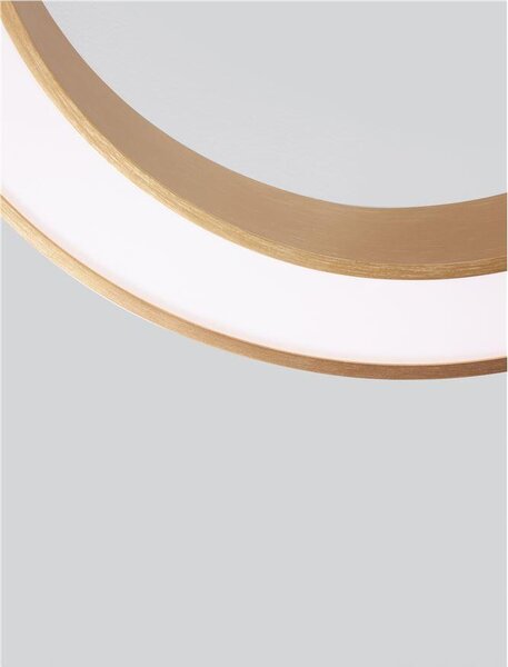 Nova Luce Stropní LED svítidlo MORBIDO, 50W 2700K - 4000K vč. dálkového ovládání stmívatelné Tuya Barva: Zlatá