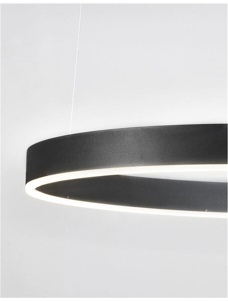 Nova Luce Závěsné LED svítidlo MOTIF, ø 80cm, 48W 3000K stmívatelné Barva: Mosaz