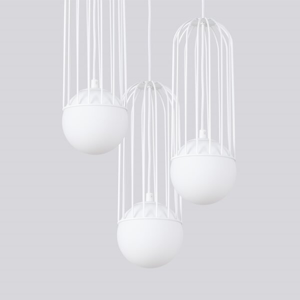 Sollux Lighting Závěsné svítidlo BRINA 3P bílé