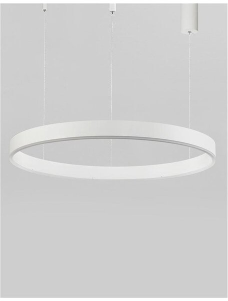 Nova Luce Závěsné LED svítidlo MOTIF, ø 80cm, 48W 3000K stmívatelné Barva: Mosaz