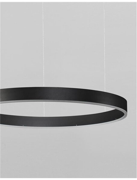 Nova Luce Závěsné LED svítidlo MOTIF, ø 60cm, 40W 3000K stmívatelné Barva: Mosaz