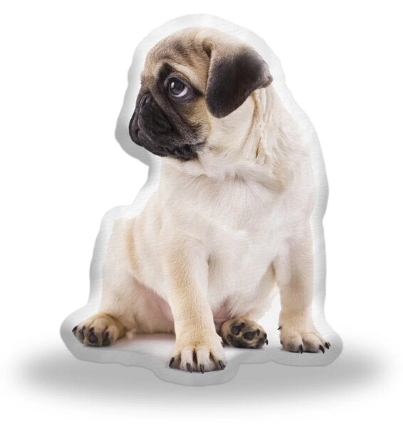 Sablio 3D polštář ve tvaru Mops