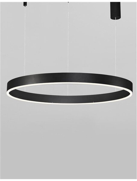 Nova Luce Závěsné LED svítidlo MOTIF, ø 80cm, 48W 3000K stmívatelné Barva: Mosaz