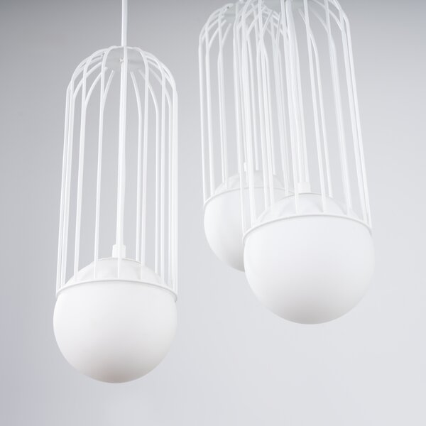 Sollux Lighting Závěsné svítidlo BRINA 3P bílé