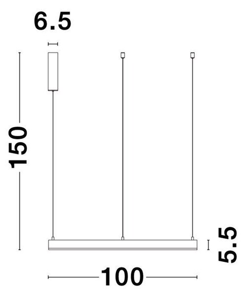 Nova Luce Závěsné LED svítidlo MOTIF, ø 100cm, 55W 3000K stmívatelné Barva: Mosaz