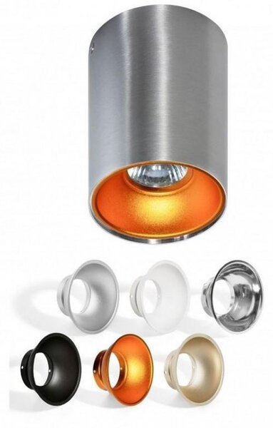 AZZ AZ0820 Stropní bodové přisazené svítidlo Azzardo Remo aluminium AZ0820 GU10 1x50W IP20 9,5cm kulaté hliníkové - AZZARDO