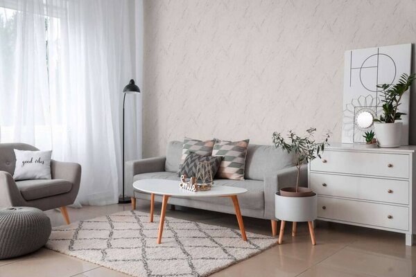 A.S. Création | Vliesová tapeta na zeď Casual Living 39336-1 | 0,53 x 10,05 m | šedá, metalická