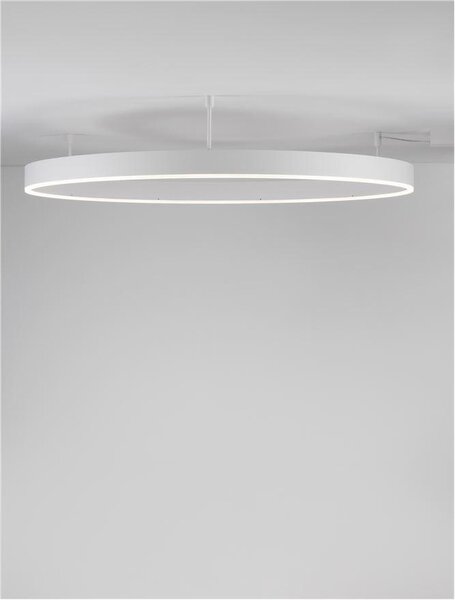 Nova Luce Stropní LED svítidlo MOTIF, ø 100cm, 55W 3000K stmívatelné Barva: Bílá