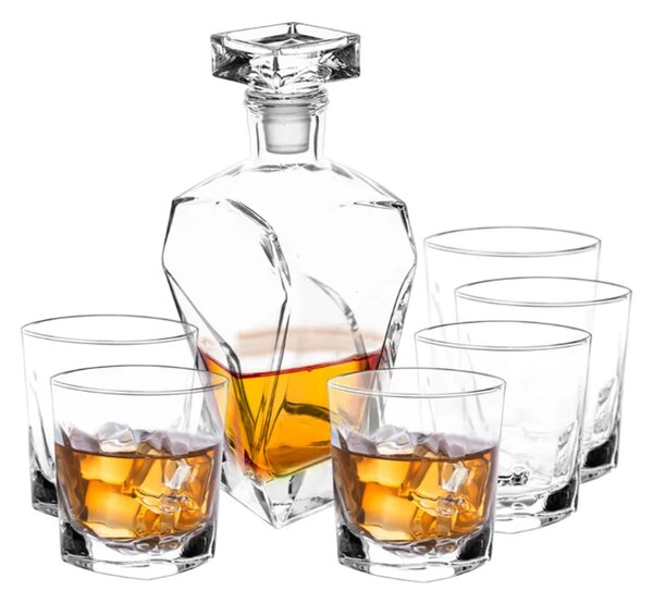 Altom Design Sada 6 sklenic s karafou na whisky, Marco