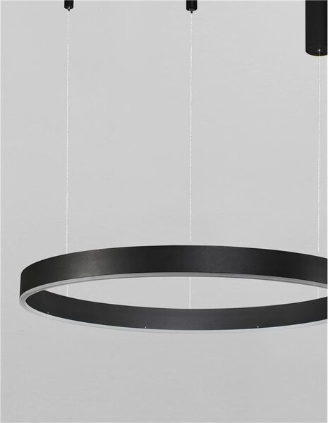 Nova Luce Závěsné LED svítidlo MOTIF, ø 100cm, 55W 3000K stmívatelné Barva: Mosaz