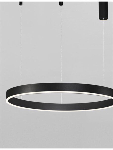 Nova Luce Závěsné LED svítidlo MOTIF, ø 100cm, 55W 3000K stmívatelné Barva: Mosaz