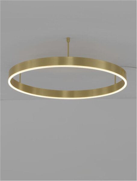 Nova Luce Stropní LED svítidlo MOTIF, ø 80cm, 48W 3000K stmívatelné Barva: Mosaz