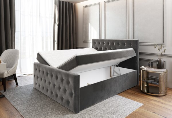 Čalouněná postel boxspring FENDI, 180x200, casablanca 4