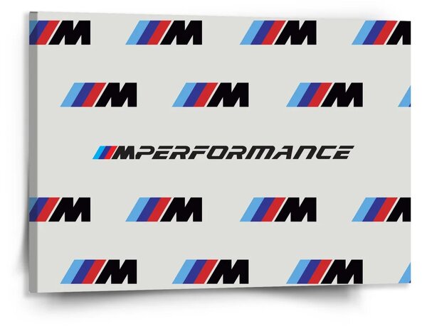 Sablio Obraz MPERFORMANCE bílý vzor - 150x110 cm