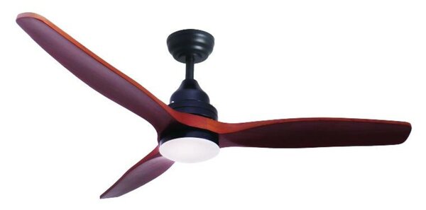 ACA Lighting stropní svítidlo s ventilátorem stmívatelné LED 132cm DC 40W hnědá dřevo s dálkovým ovládáním FANKVBR40G