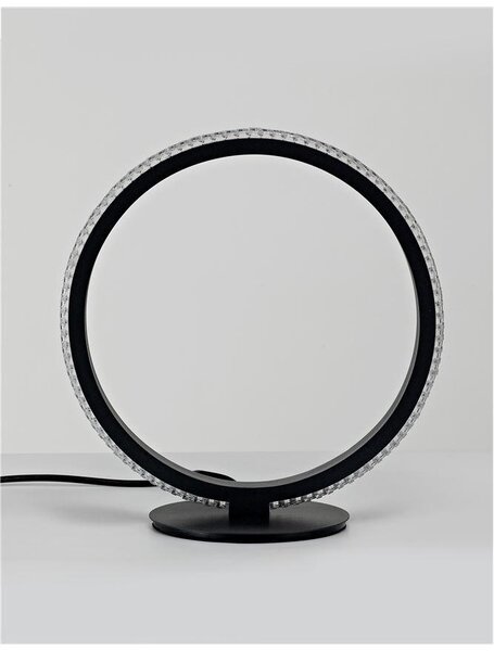 Nova Luce Stolní LED lampa NAGER černý hliník a akryl 11W 3000K